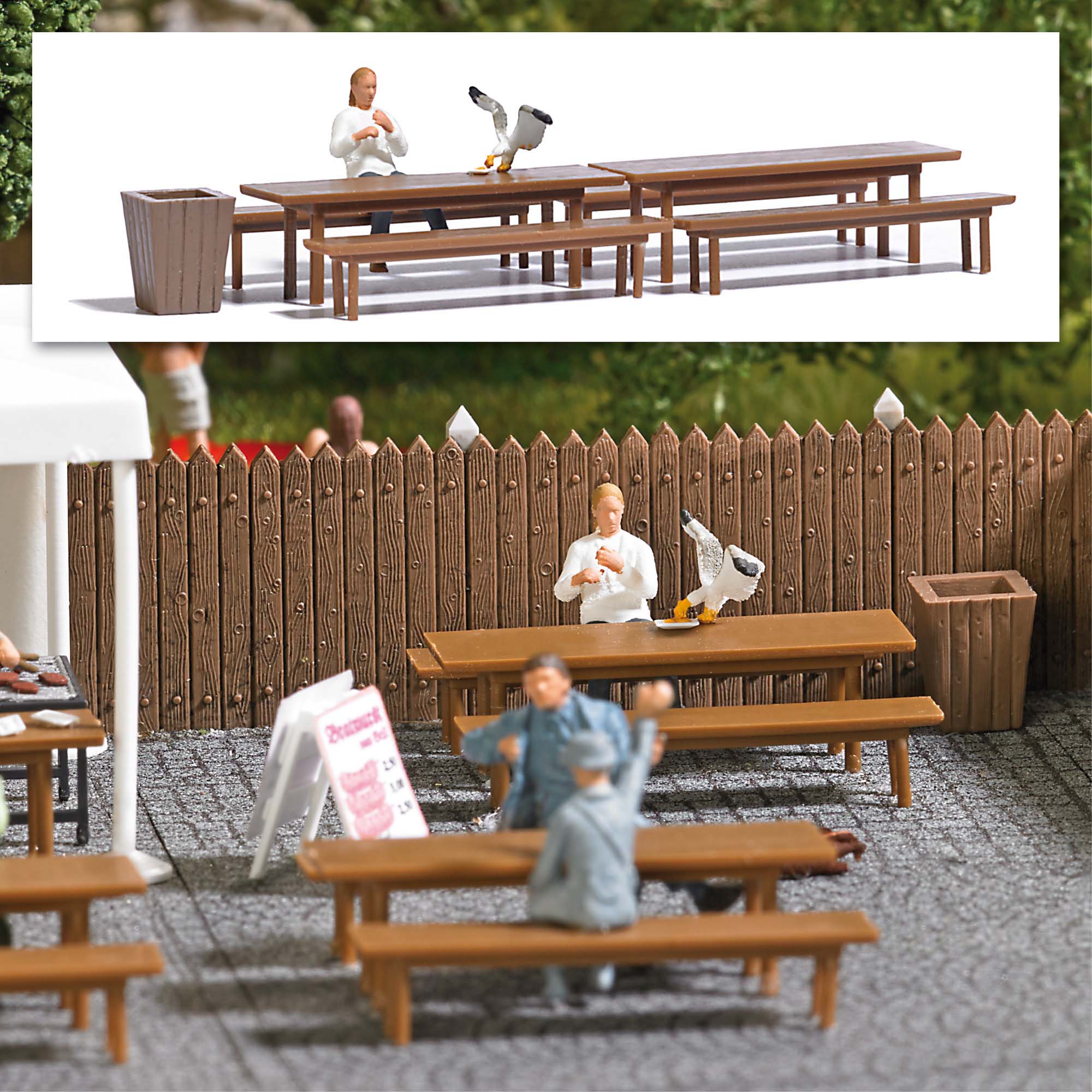 Busch 7994 Action Set: Fish ´n´ Chips - Spur H0 - Neu - OVP