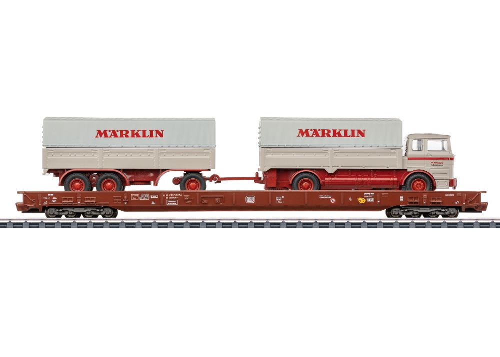 Märklin 47412 Niederflurwagen Saadkms 690 (DB) "RoLa" 1:87 Spur H0