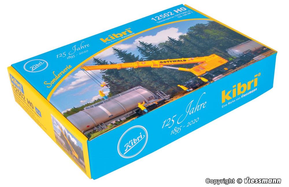 Kibri 12502 Teleskopkran GOTTWALD GS 100.06 T - Spur H0 - Neu