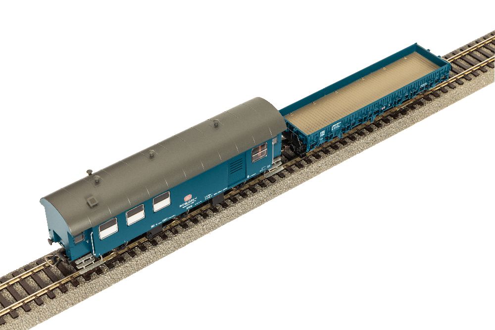 Piko 28334 2er Set Umbauwgn Werkstatt Flachwgn Ks DB IV Spur H0