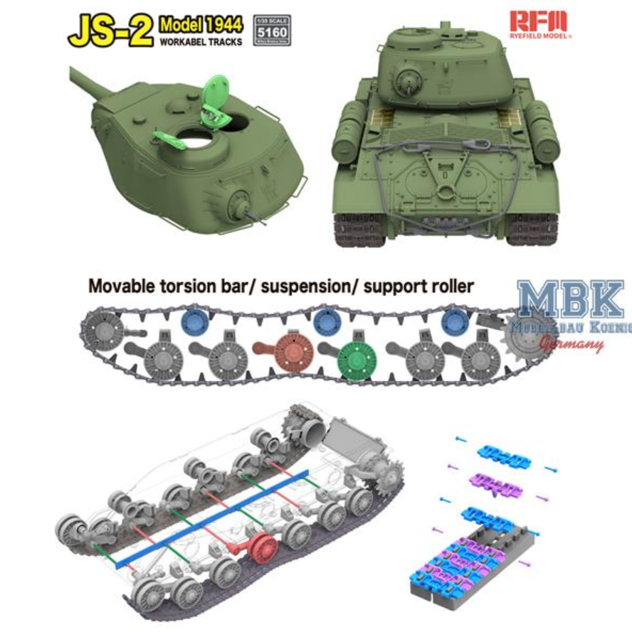 Rye Field Model 5160 JS-2 Model 1944 1:35 Modellbausatz NEU OVP