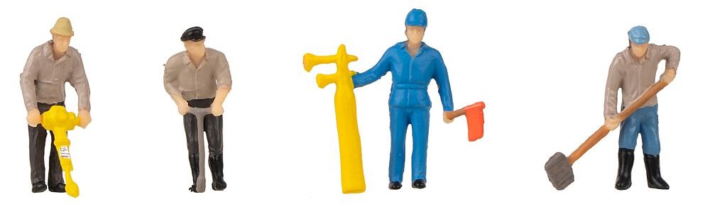 Faller 180238 Figuren-Set Mini-Sound-Effekt Gleisbauarbeiter&Tremolo 1:87