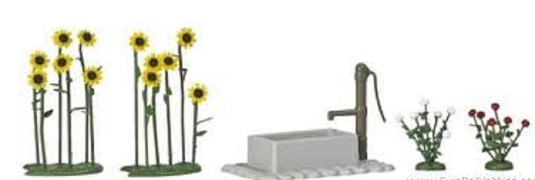 Busch 1232 Sonnenblumen und Rosen