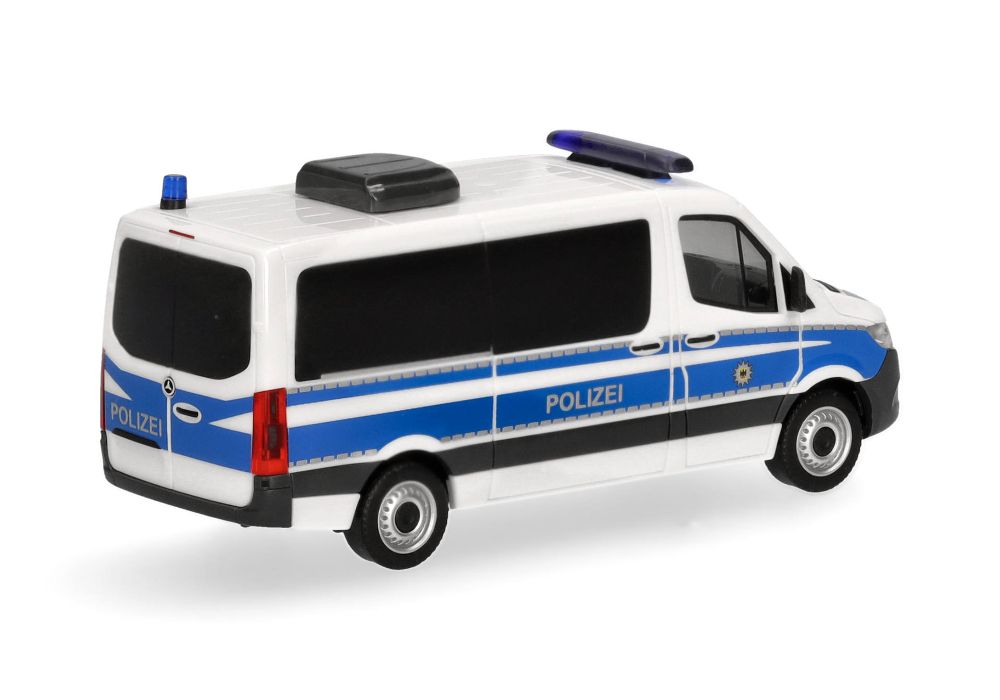 Herpa 099127 MB Sprinter '18 Bus Flachdach "Bundespolizei" 1:87 NEU