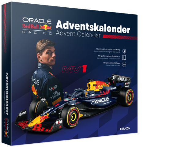 Franzis 67265 Oracle Red Bull Racing Adventskalender 1:43 Bausatz