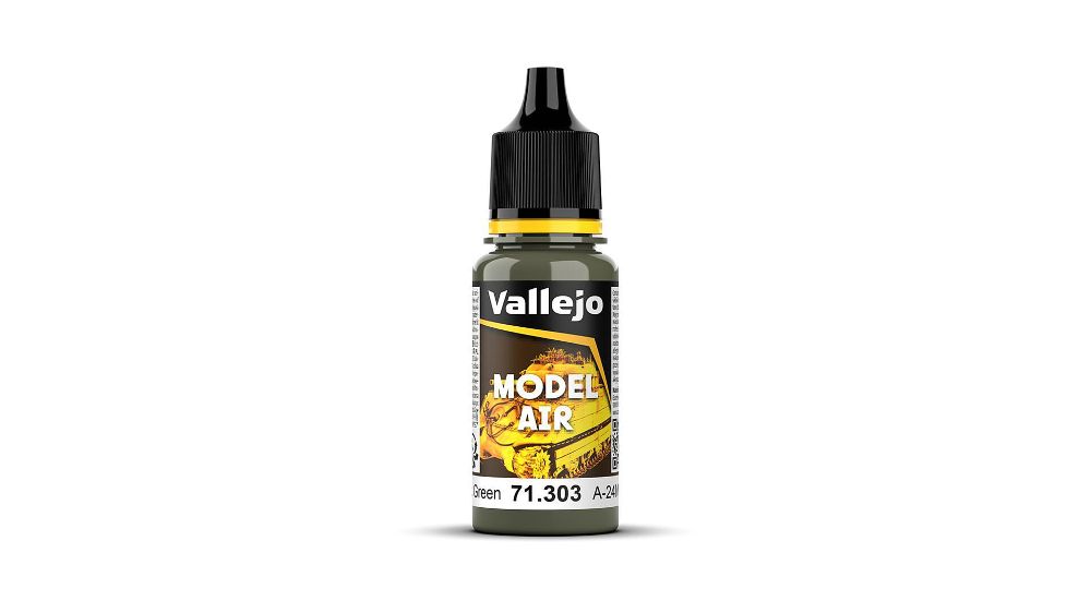 Vallejo 71303 Tarnungsgrün, A-24M, 18 ml Model Air NEU