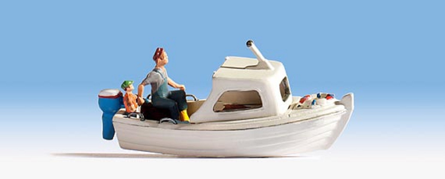 Noch 16822 Fischerboot mit Figuren
