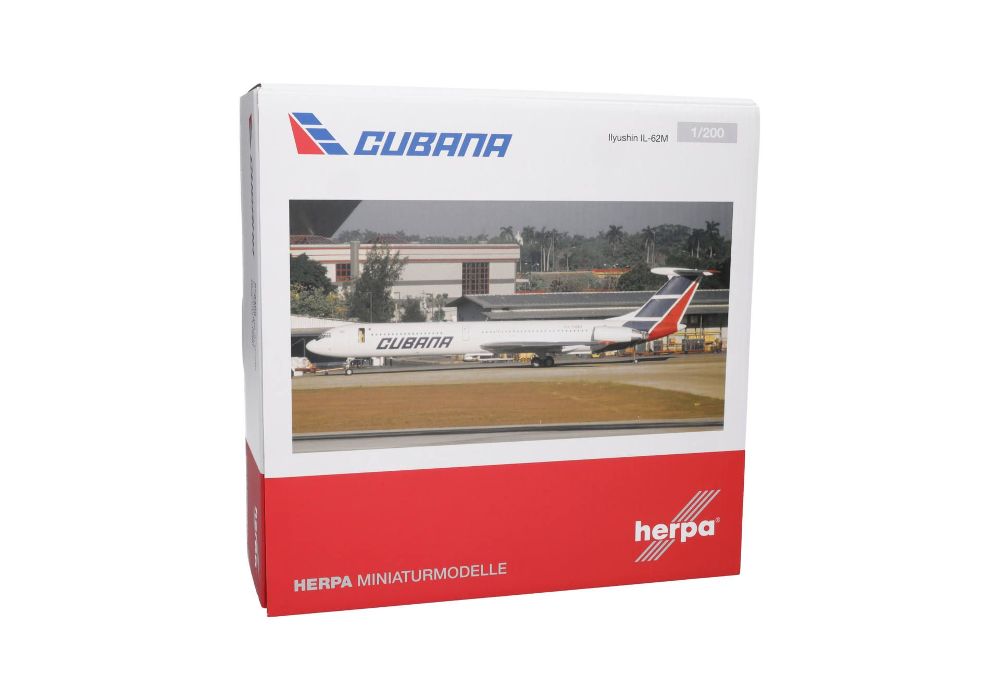 Herpa 573405 Cubana de Aviación Ilyushin IL-62M CU-T1280 1:200
