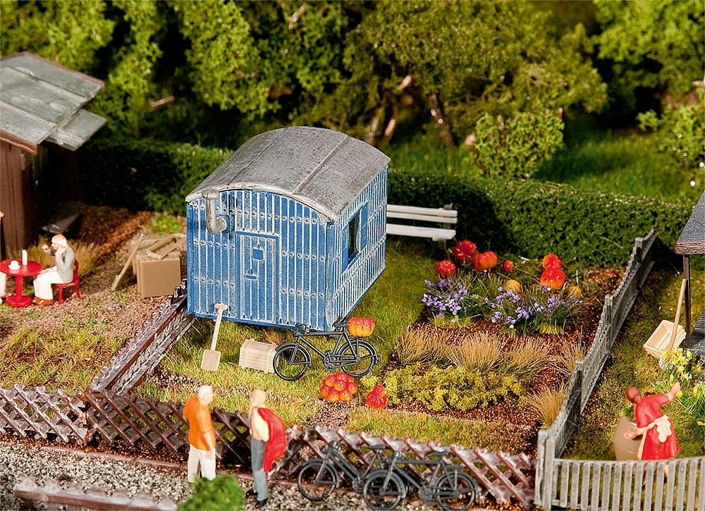 Faller 180490 Schrebergarten mit Bauwagen 1:87 Spur H0 Neu OVP