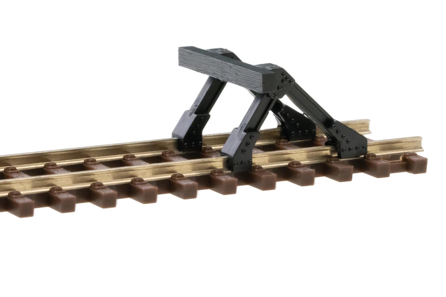 Roco 4081750 Prellbock mit Holzbohle 2 Stück 1:120 Spur TT Bausatz