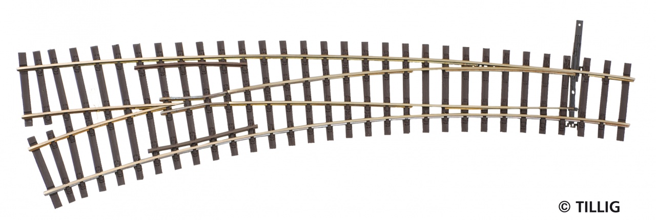 Tillig 85364 Innenbogenweiche links 15°/30° 1:87 Spur H0 NEU OVP
