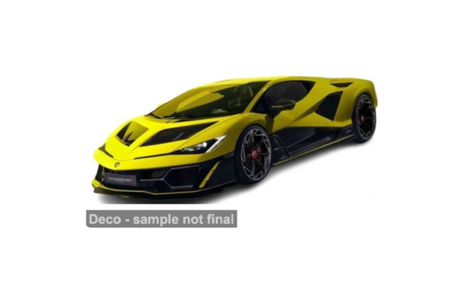 Bburago 18-11053 Lamborghini Fenomeno, gelb/schwarz, 2025, 1:18