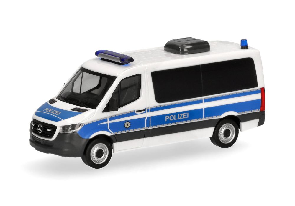 Herpa 099127 MB Sprinter '18 Bus Flachdach "Bundespolizei" 1:87 NEU