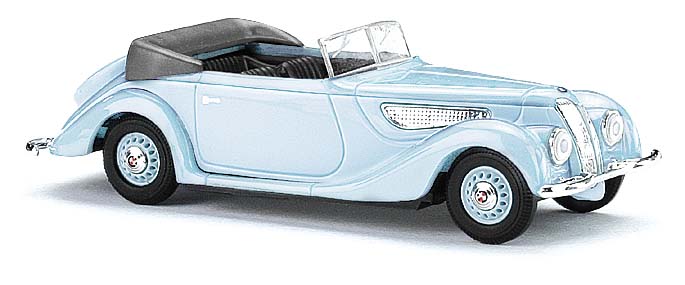 Busch 40289 EMW 327 Cabrio, Grau - 1:87 - Standmodell - Neu - OVP