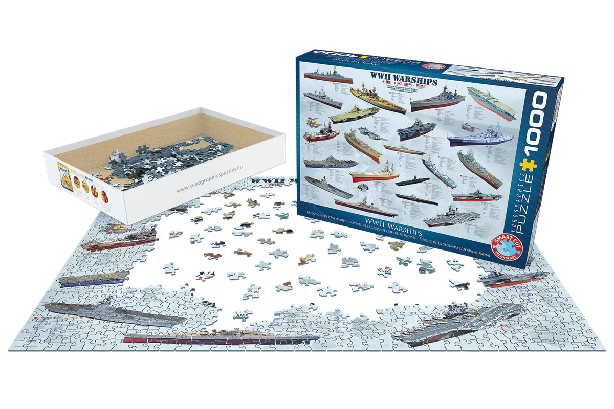 EUROGRAPHICS 6000-0133 Kriegsschiffe des 2. Weltkriegs 1000 Teile Puzzle