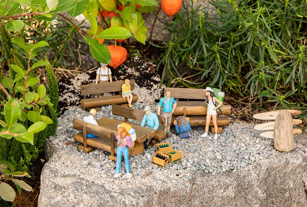 Pola 333226 Rustikale Holzbänke und -tische 1:22,5 Spur G Neu OVP
