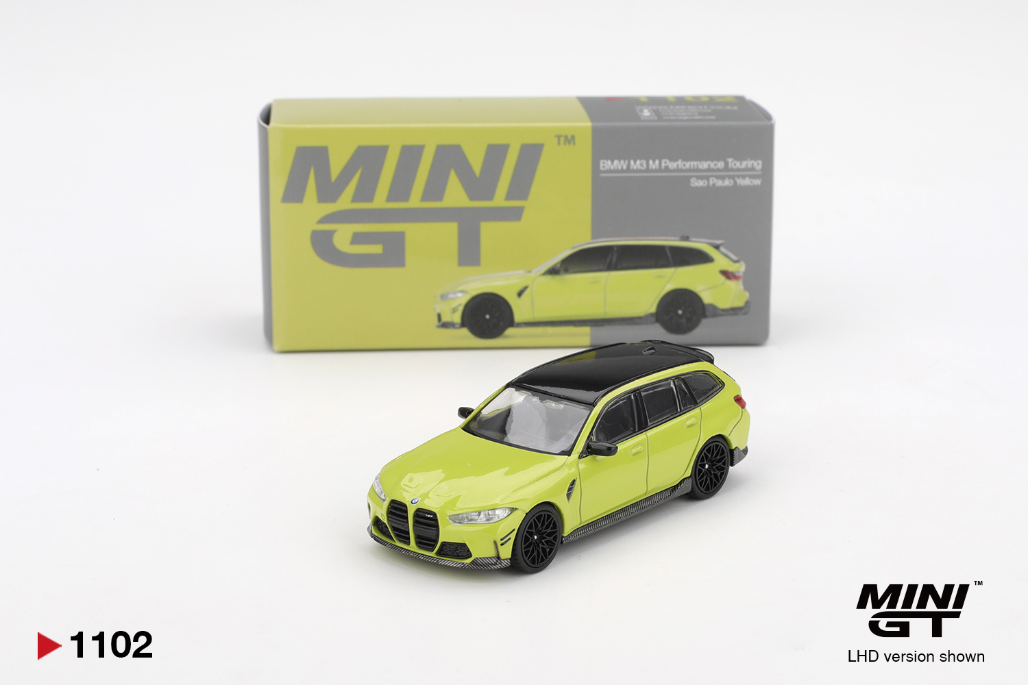 Mini GT 1102 BMW M3 (G82) Touring Sao Paulo Yellow 2025 1:64 NEU