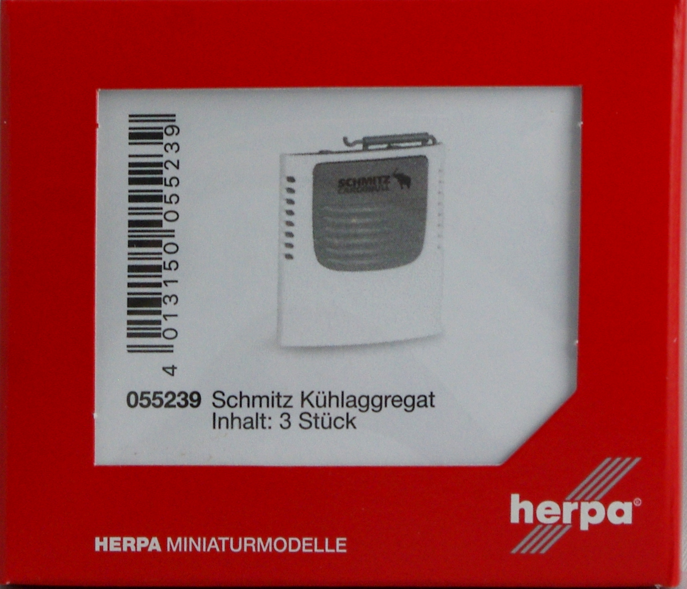 Herpa 055239 Zubehör "Schmitz" Kühlaggregat, 3 Stück 1:87 H0 Neu OVP