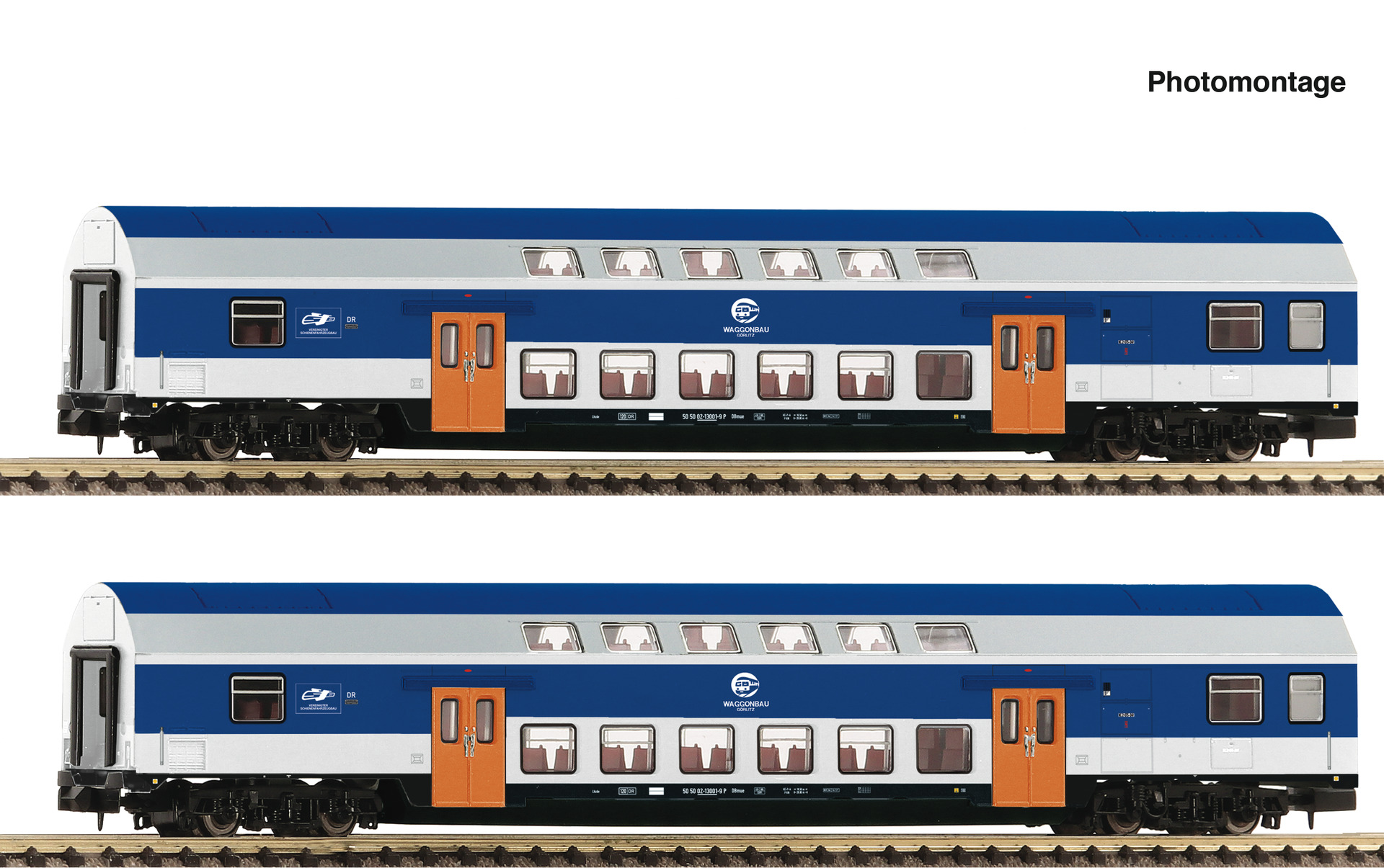 Fleischmann 6260094 2-tlg. Set 2: Doppelstockwagen
