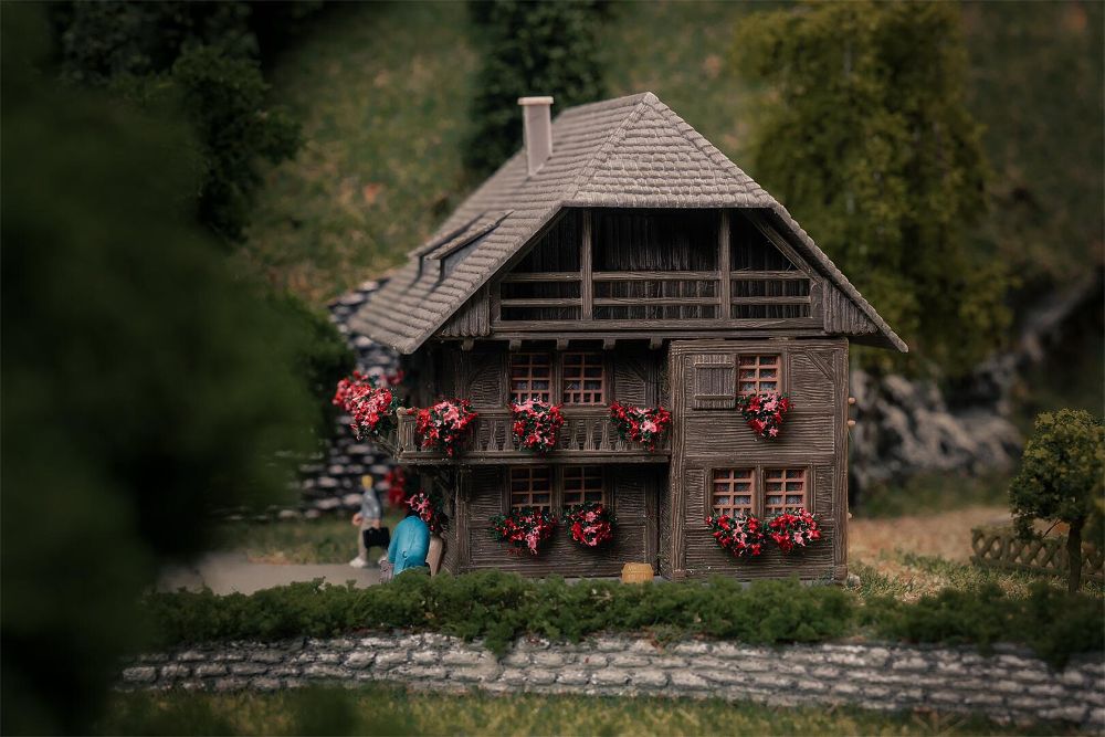 Faller 232011 Jubiläumsmodell Uhrenmacherhäusle mit Figur Spur N