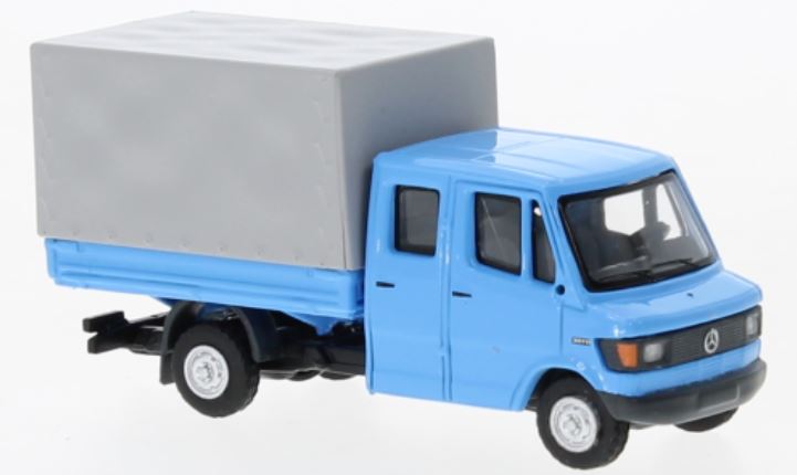 Brekina 36951 Mercedes L 307 D Doka blau 1988 1:87 Spur H0 Neu