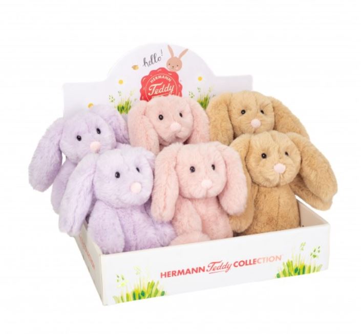 Teddy Hermann 93967 1 Häschen 20 cm Farbe nach Verfügbarkeit Plüsch Neu