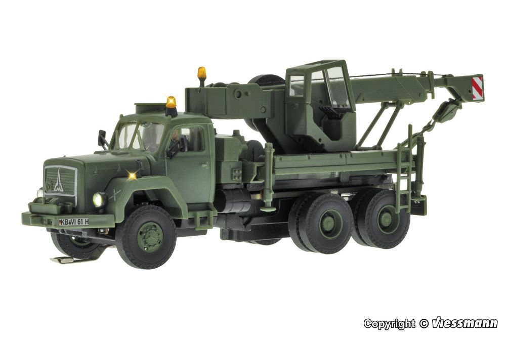 Viessmann 8061 MAGIRUS DEUTZ 3-achs Bergekran Militär 1:87 Spur H0