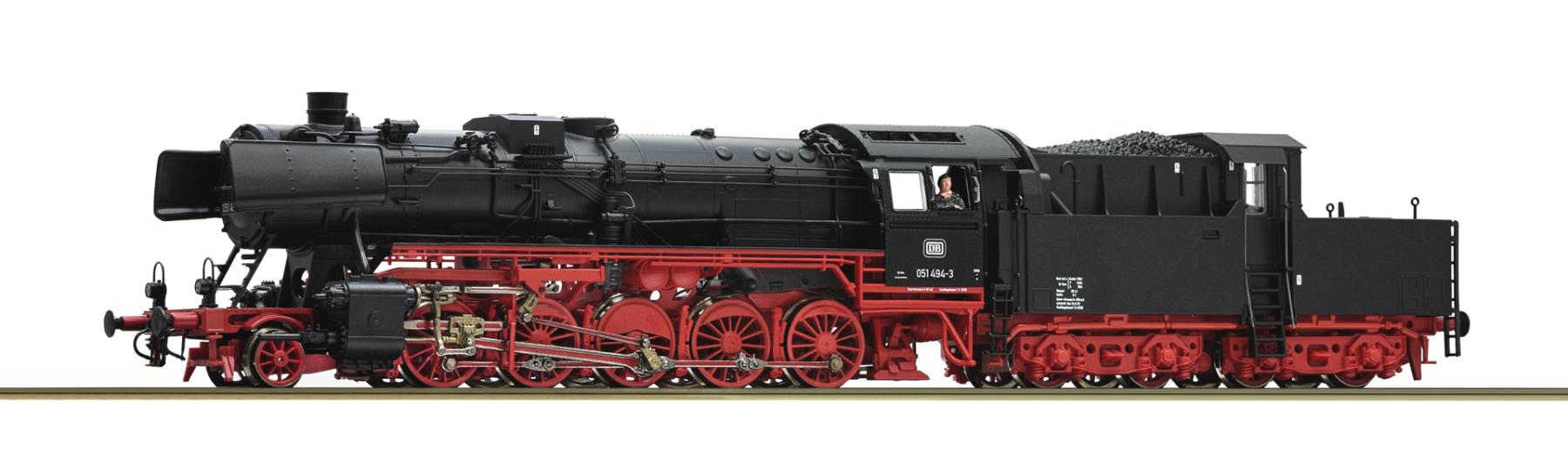 Roco 7120010 Dampflokomotive 051 494-3 DB 1:87 Spur H0 AC Snd