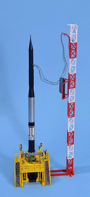 GLENCOE 08903 Vanguard Rakete mit Gestell 1:76 Bausatz NEU OVP