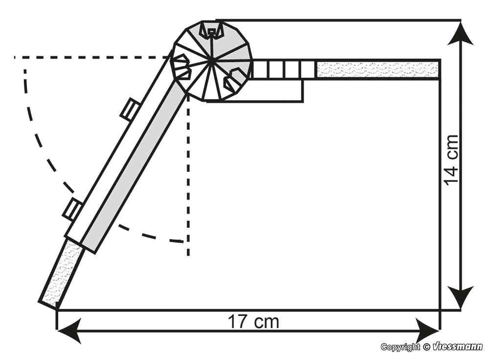 Kibri 37109 Rundturm mit Mauer in Marktbreit 1:160 Spur N Neu