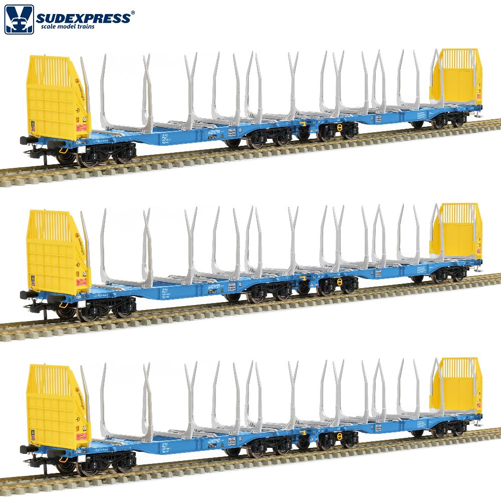 Sudexpress S4657006 3-tlg Innofreight Sggmrrs 90' Set 1:87 Spur H0 DC NEU