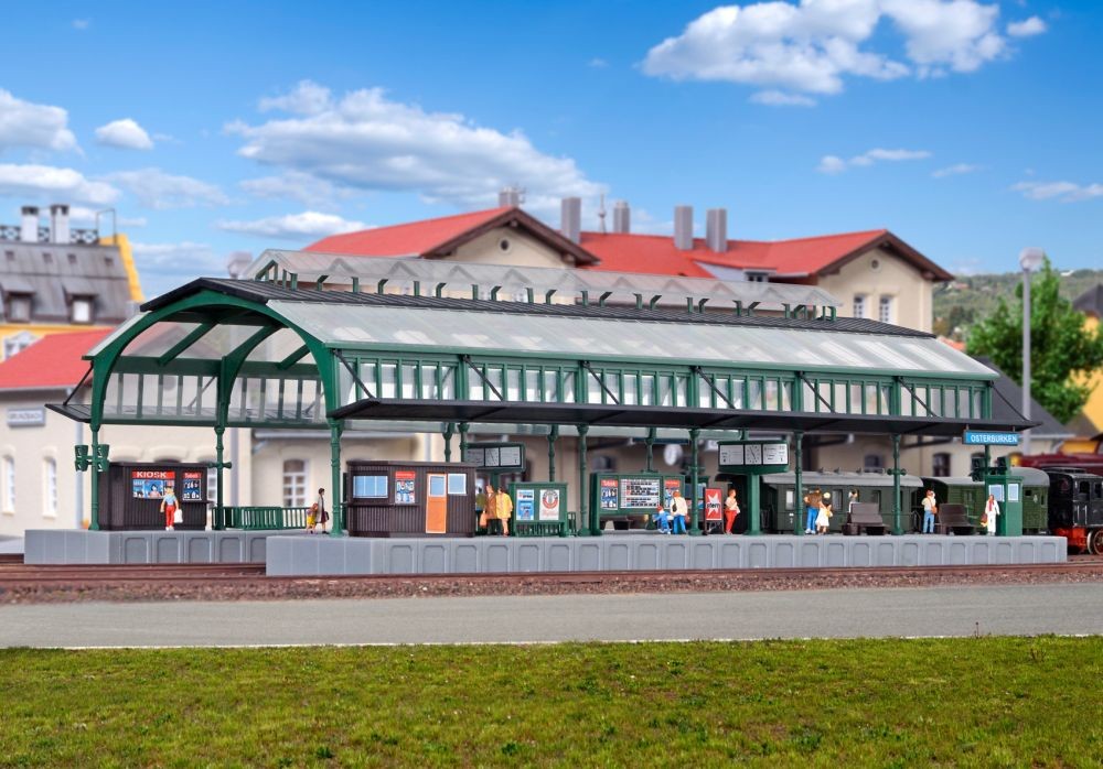 Kibri 37760 N Bahnsteighalle grün