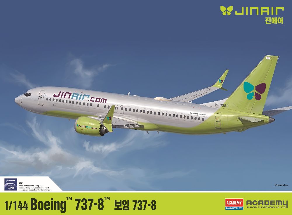 Academy 12669 1/144 Boeing 737-8 Jin Air