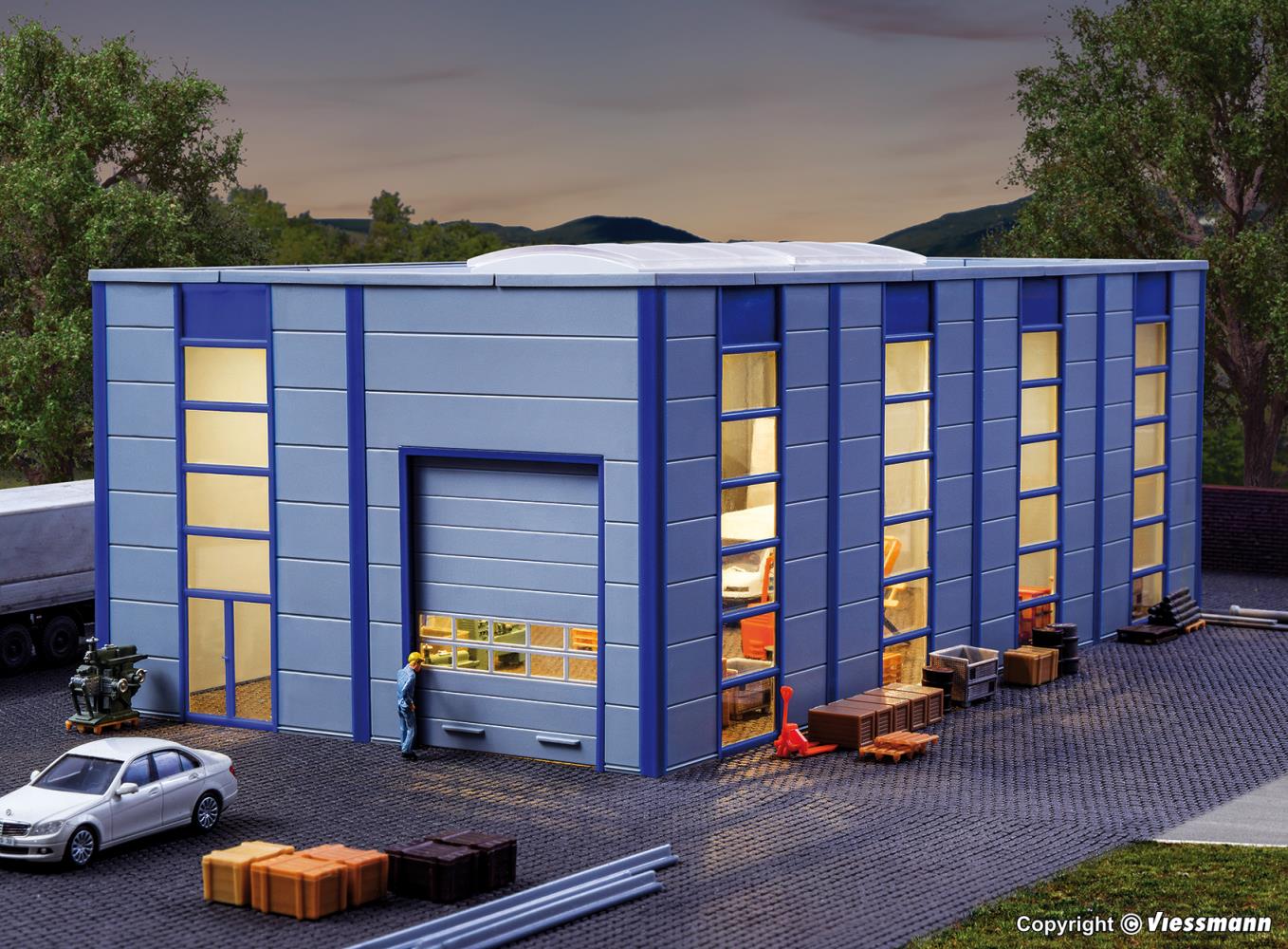 Kibri 39250 Lager-/ Industriehalle modern 1:87 Spur H0 Bausatz