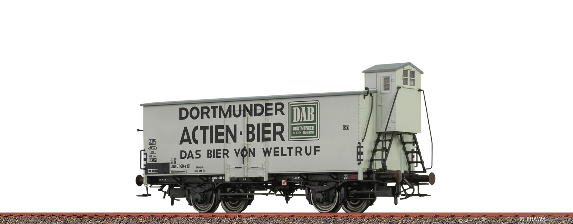 Brawa 51201 H0 Bierwagen "Dortmunder Actien-Brauerei" DB