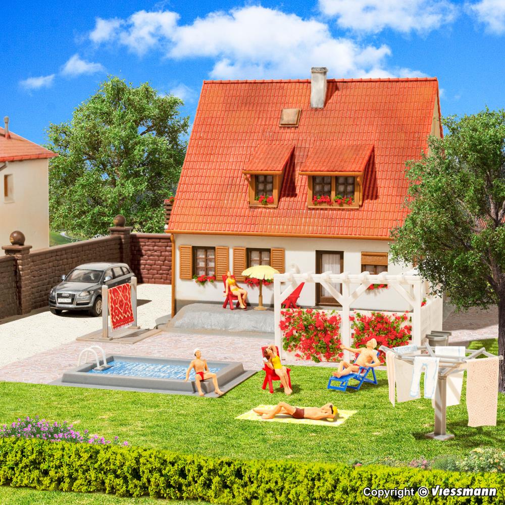 Kibri 38148 Deko-Set Garten und Terrasse 1:87 Spur H0 Bausatz