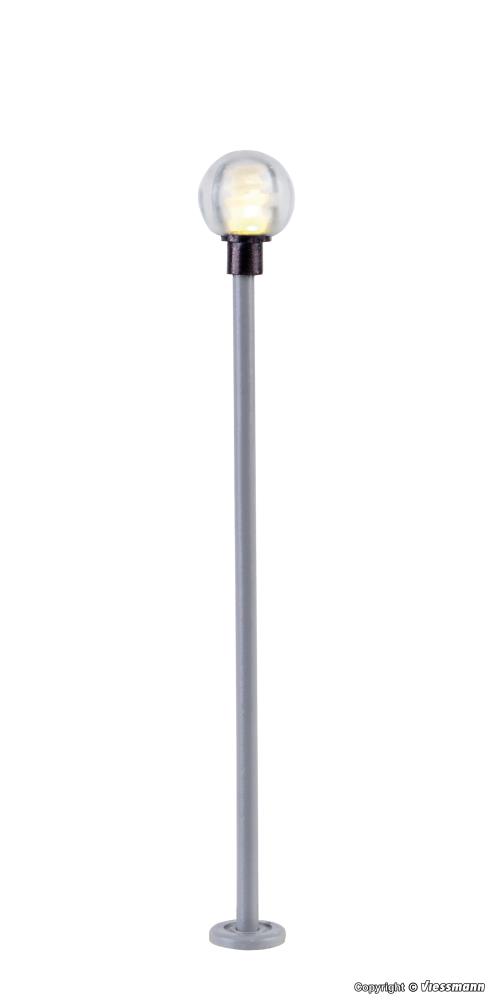 Viessmann 6306 Kugelleuchte modern, LED warmweiß - Spur H0 - Neu