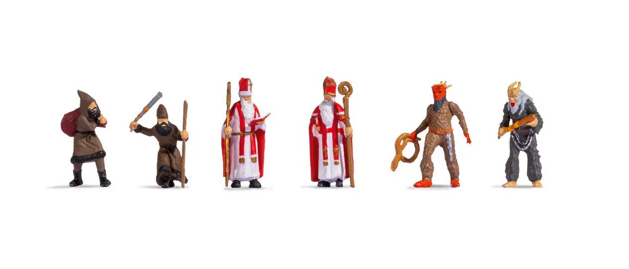 Noch 15929 Nikolaus mit Knecht Ruprecht 1:87 Spur H0 Neu OVP Figuren