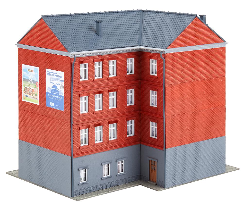 Faller 130138 Stadteckhaus mit Tattoostudio - 1:87 Spur H0 - Bausatz - Neu