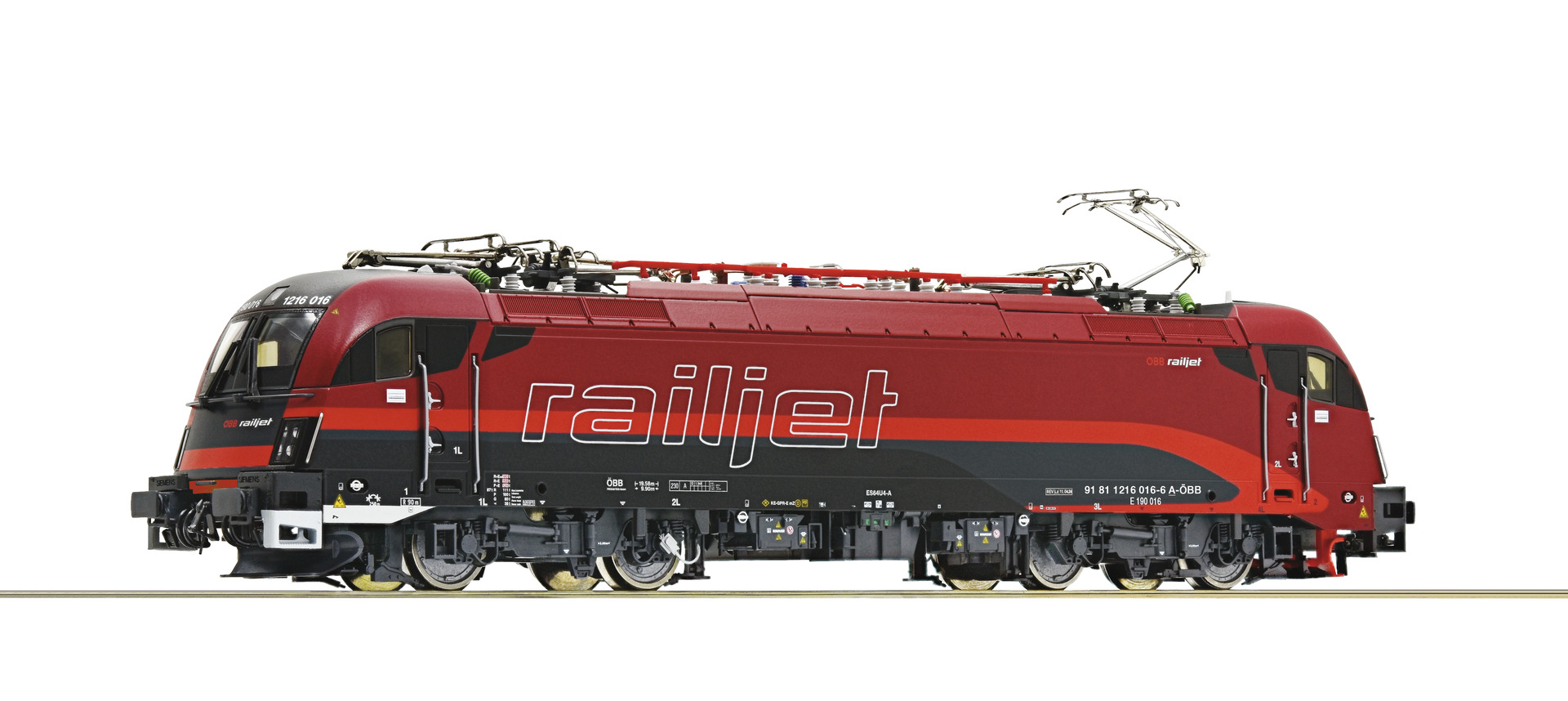 Roco 7520182 Elektrolokomotive 1216 016-6 „Railjet“