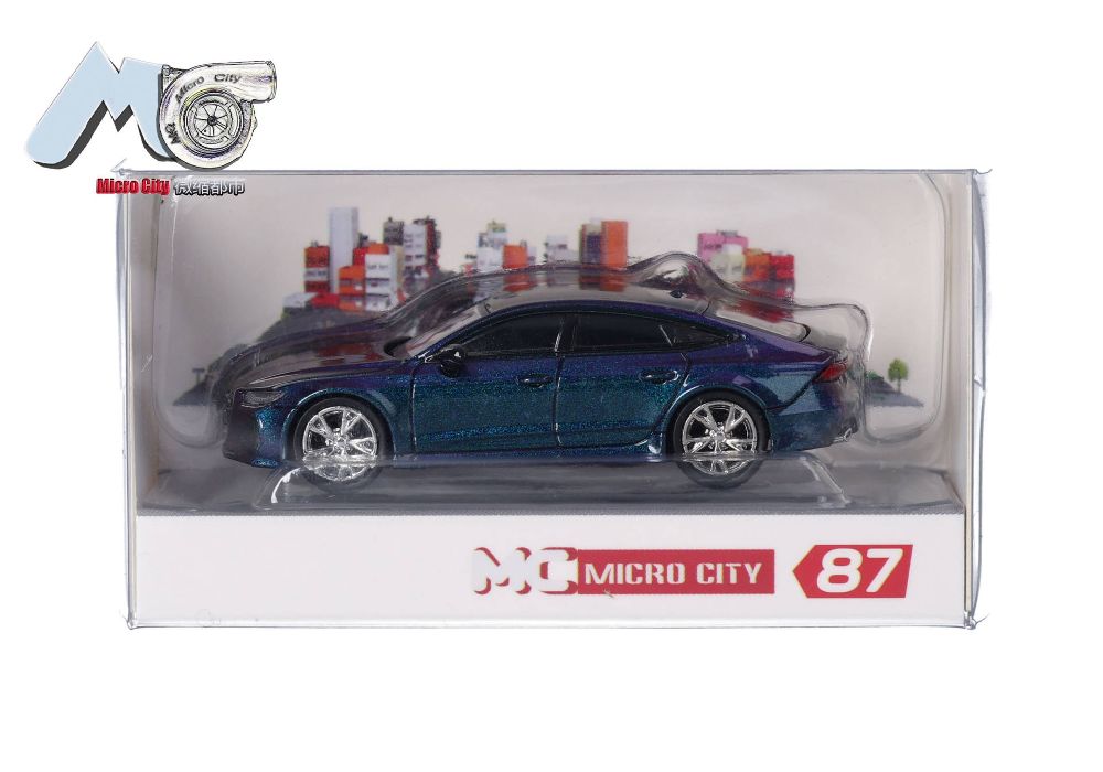 Herpa 87MC000084 MicroCity: Audi RS7 flip-flop 1:87 Spur H0 Standmodell