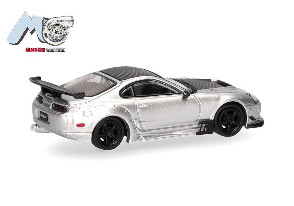 Herpa 87MC000017 MicroCity: Toyota Supra silber (1993-2002) 1:87 Spur H0