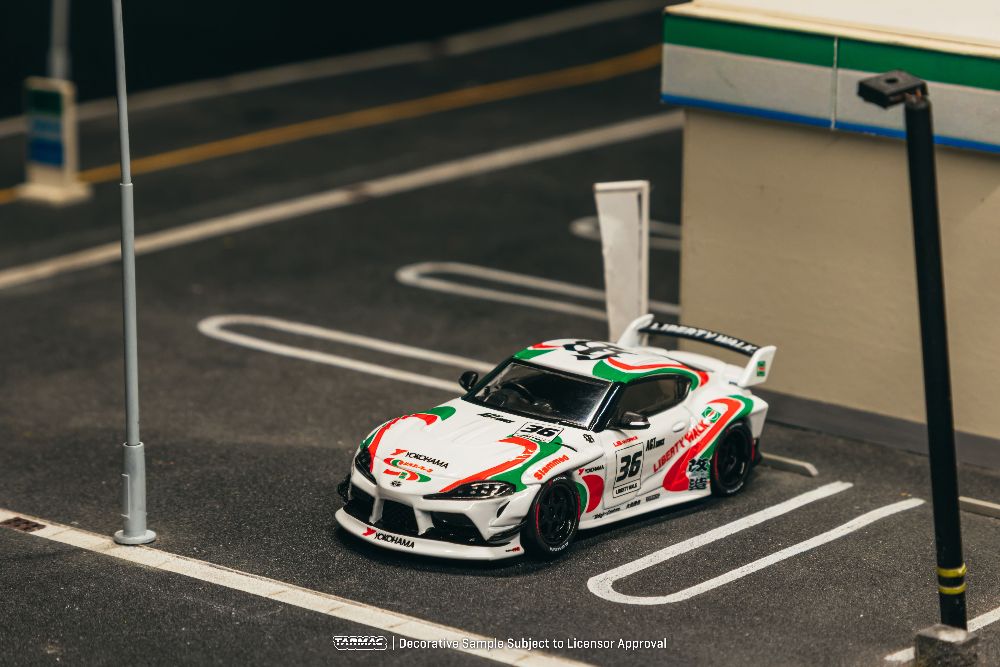 Tarmac Works T64-109-WH 1:64 TOYOTA SUPRA (A90) LB-WORKS CASTROL TRIBUTE 2024
