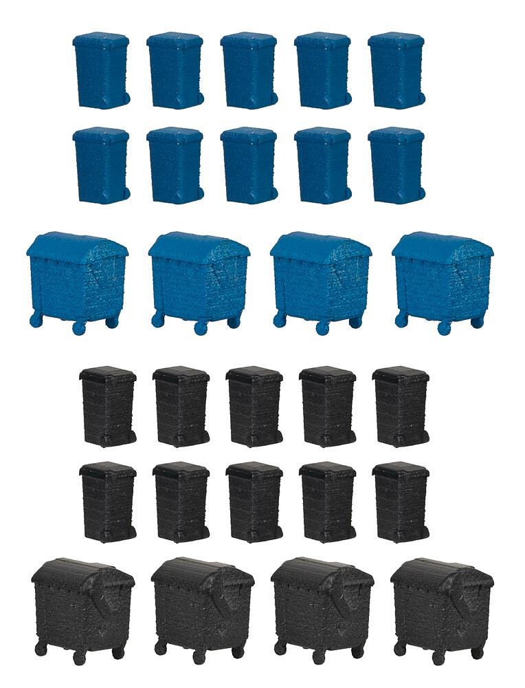 Faller 272919 Mülltonnen-Set 1:160 Spur N Bausatz Neu OVP
