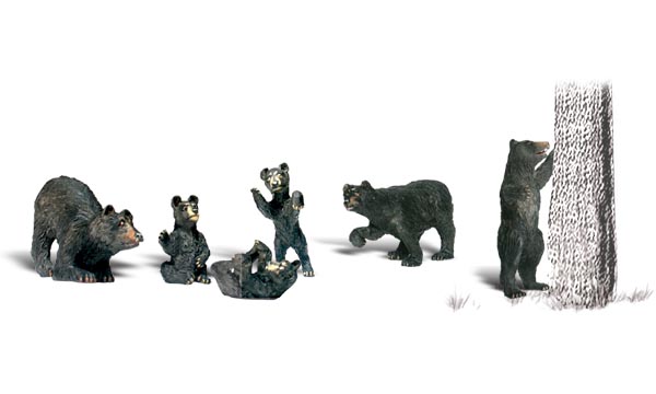 Woodland Scenics A2737 Schwarzbären 1:45 Spur 0 Neu OVP Figuren Tiere