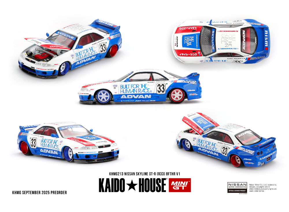 Kaido House KHMG213 1:64 NISSAN GTR (R33) BFTHR V1 1995