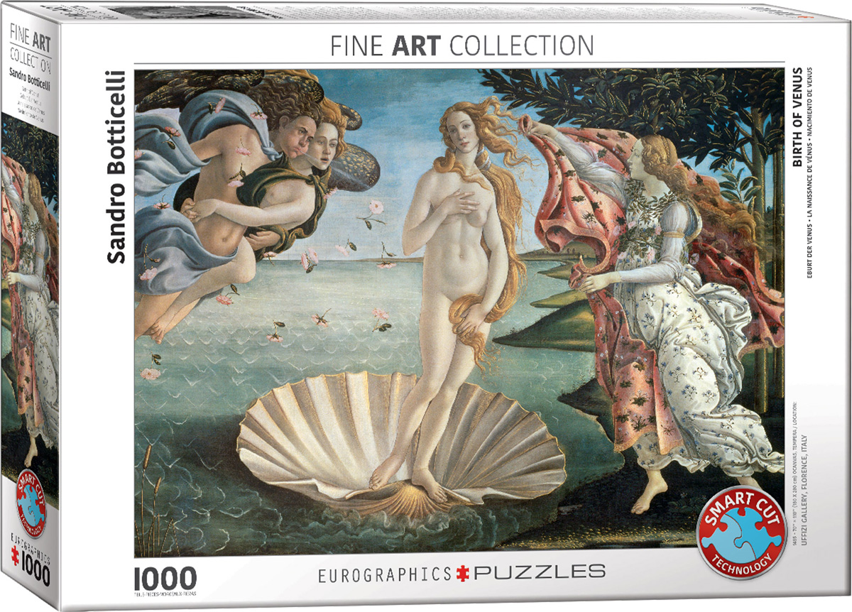 EUROGRAPHICS 6000-5001 Die Geburt der Venus 1000 Teile Puzzle Neu OVP