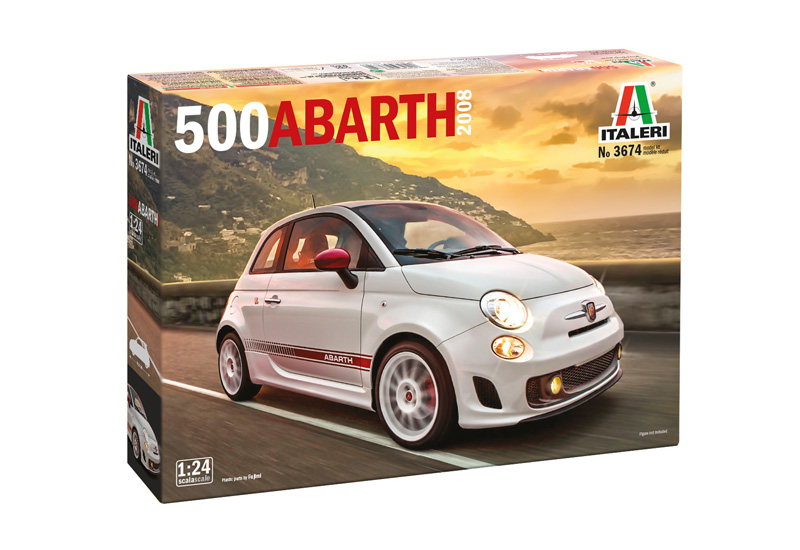 Italeri 3674 Fiat 500 Abarth 2008 1:24 Modellbausatz NEU OVP