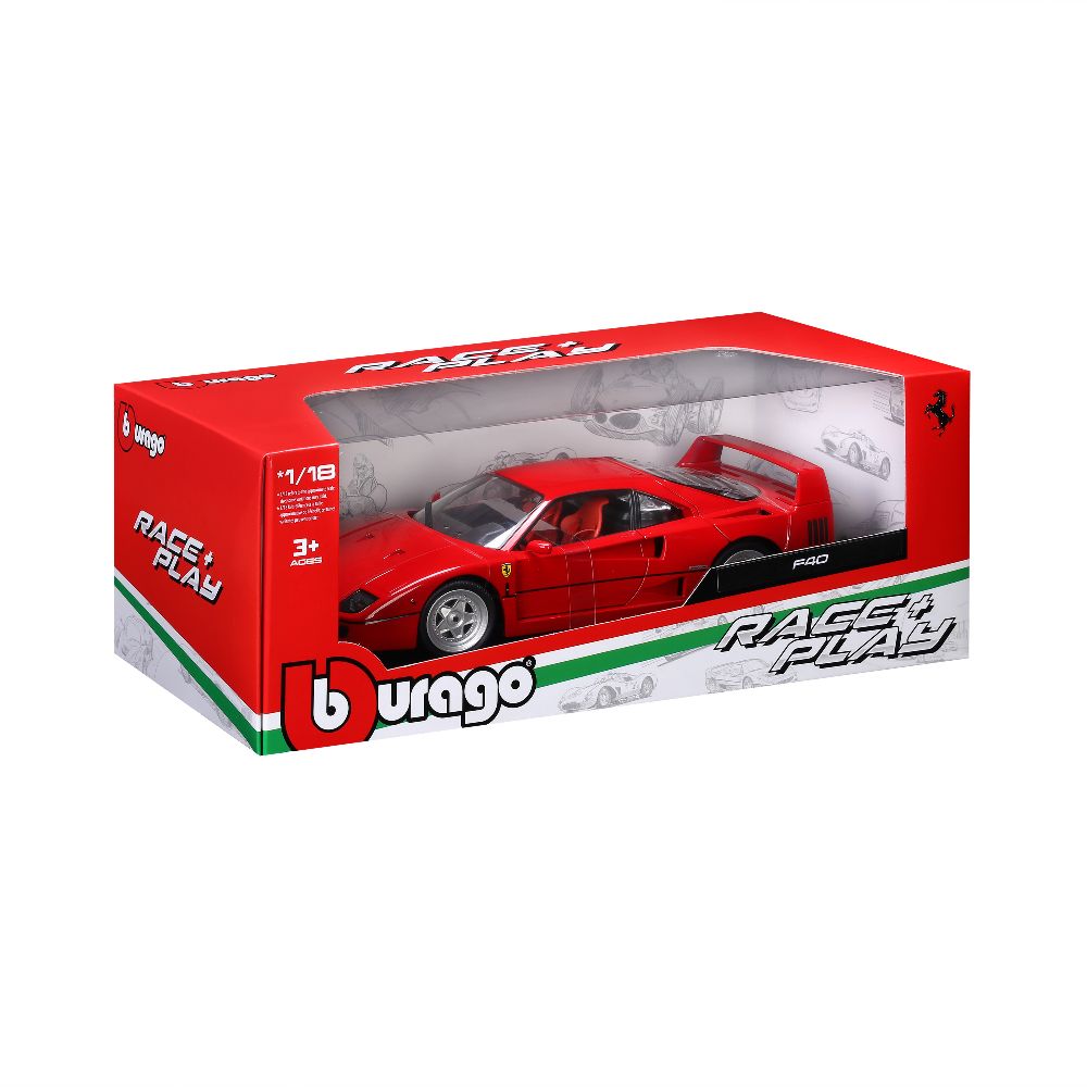 Bburago 18-16023 Ferrari F40 rot 1:18 Standmodell NEU OVP