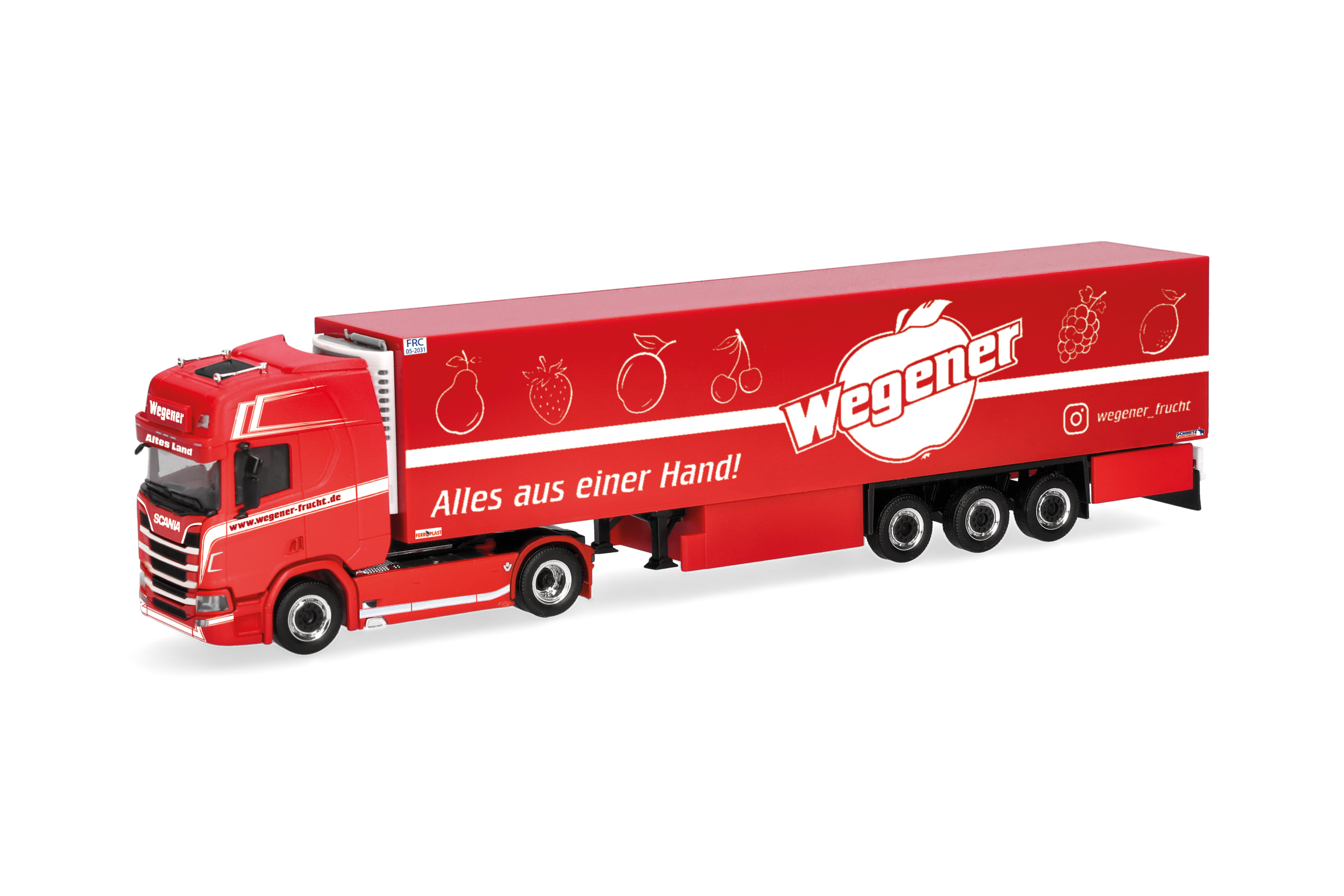 Herpa 322294 Scania CR 20 HD KüKoSz Wegener